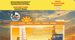 Desktop Screenshot of coolingandheatingsolutions.net